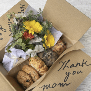 母の日ギフトセット(生花ミニブーケ)